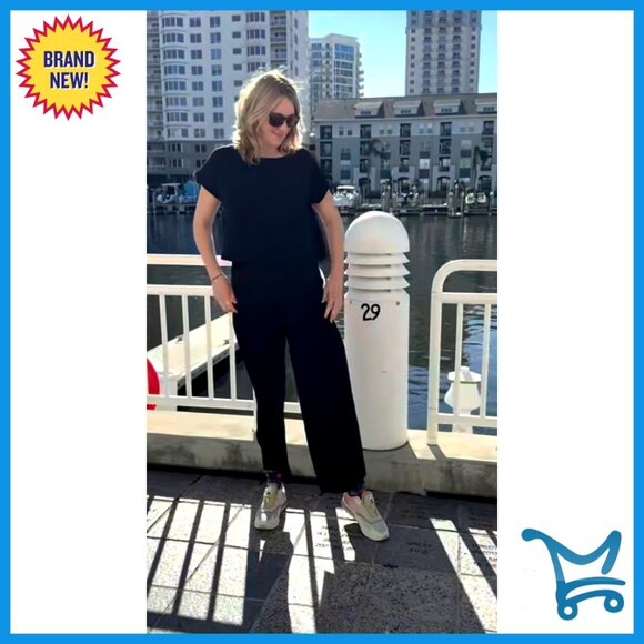 Summer Lounge Set Cap Sleeve Crop Top Wide Leg Pants Matching Outfit - Picture 7 of 7